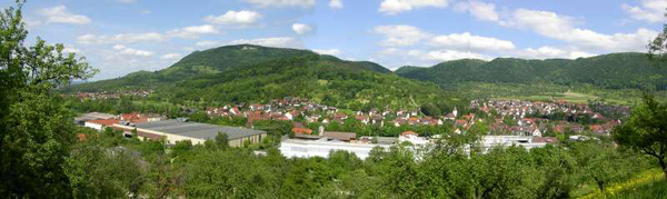 panorama de Lenningen, ville jumele avec Pouilly en Auxois